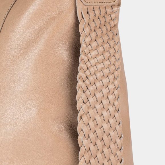 LEATHER HANDBAG - SHOPPING VENUS LEATHER DETAIL WOVEN ON THE SIDE - Picture 7 of 8